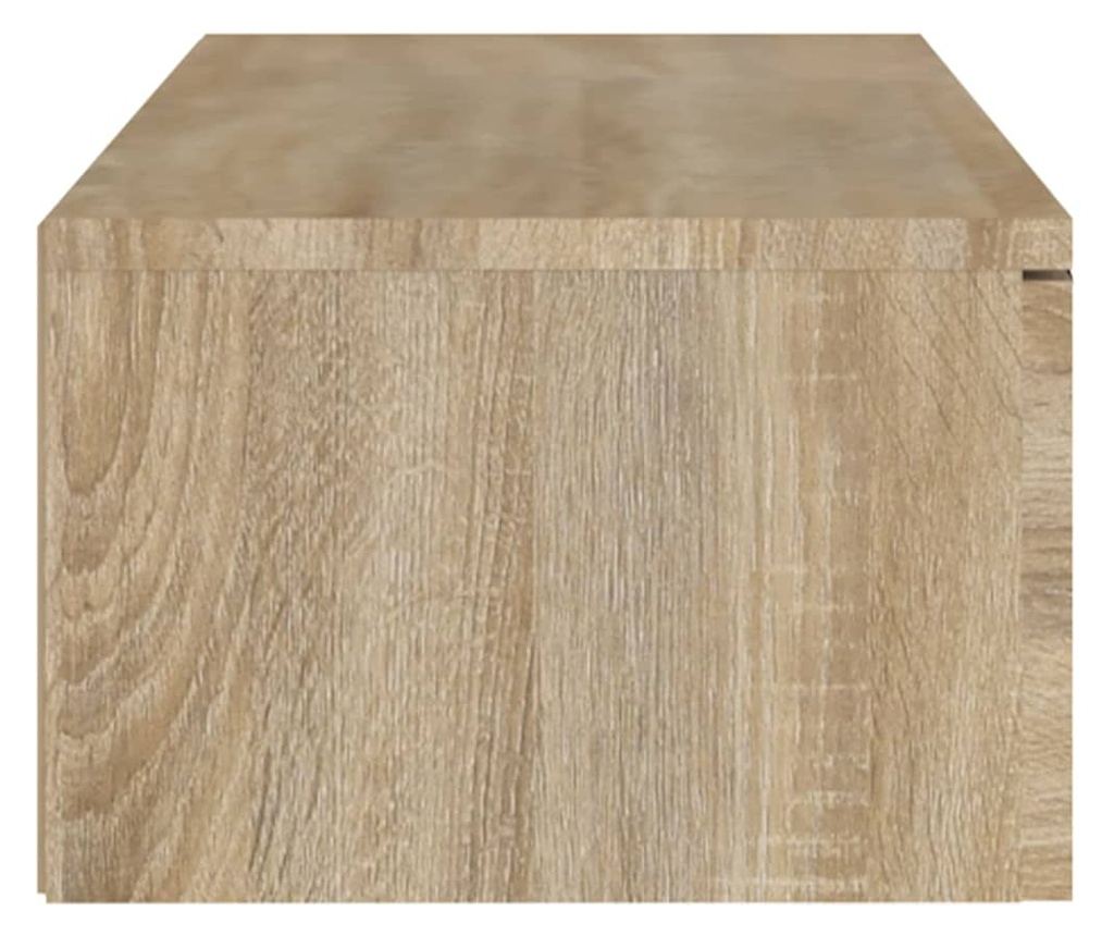 sonoma-tölgyszínű szerelt fa faliszekrény 102 x 30 x 20 cm - 11