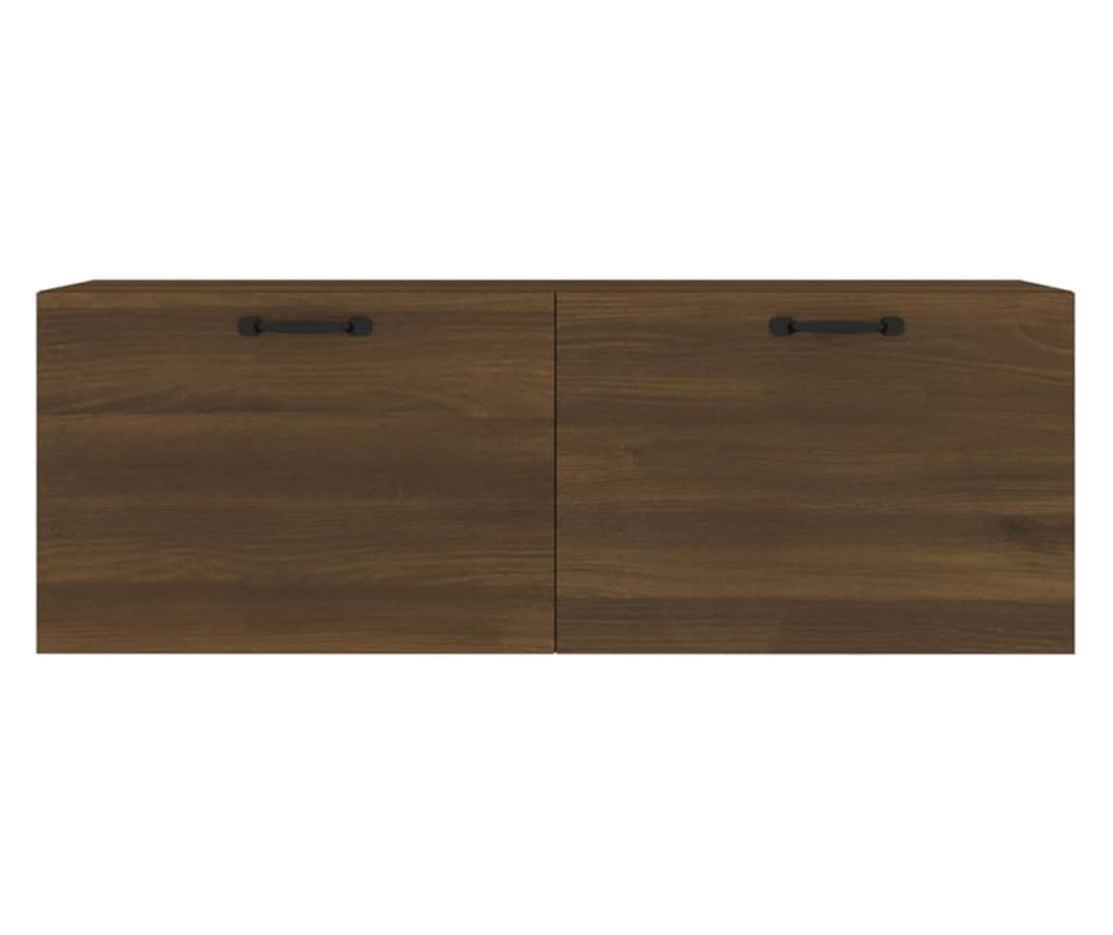 Επιτοίχιο Ντουλάπι, Brown Oak, 100x36.5x35 εκ., Επεξεργασμένη Ξυλεία - 5