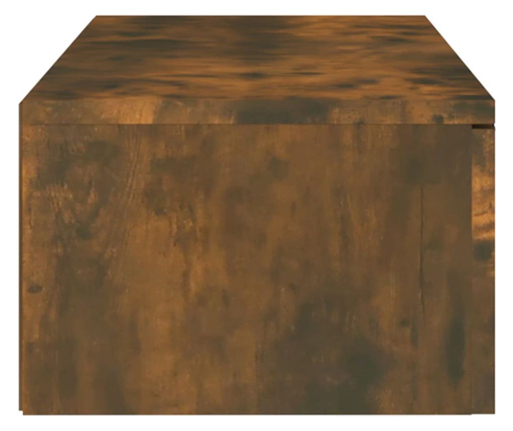 füstös tölgyszínű szerelt fa faliszekrény 102 x 30 x 20 cm - 14