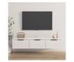Stenska omarica visok sijaj bela 102x30x20 cm konstruiran les
