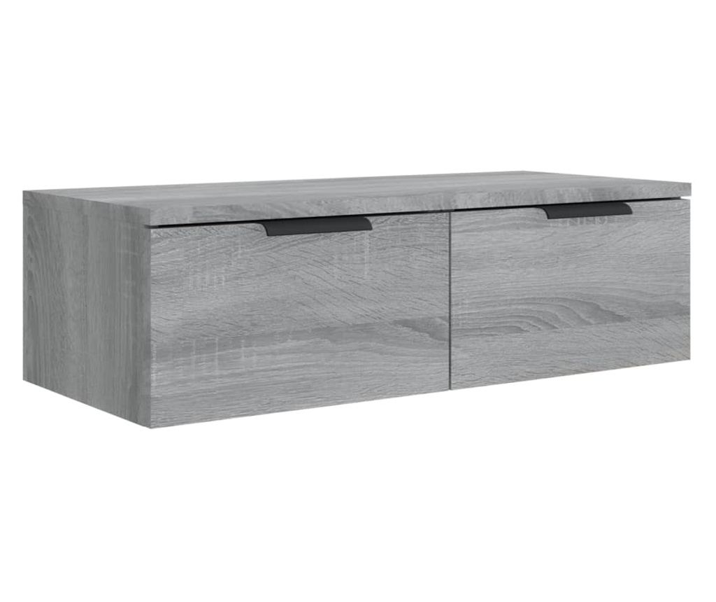 Επιτοίχια Ντουλάπια, 2 τεμ., Sonoma Grey, 68x30x20 εκ., Ξύλο - 6