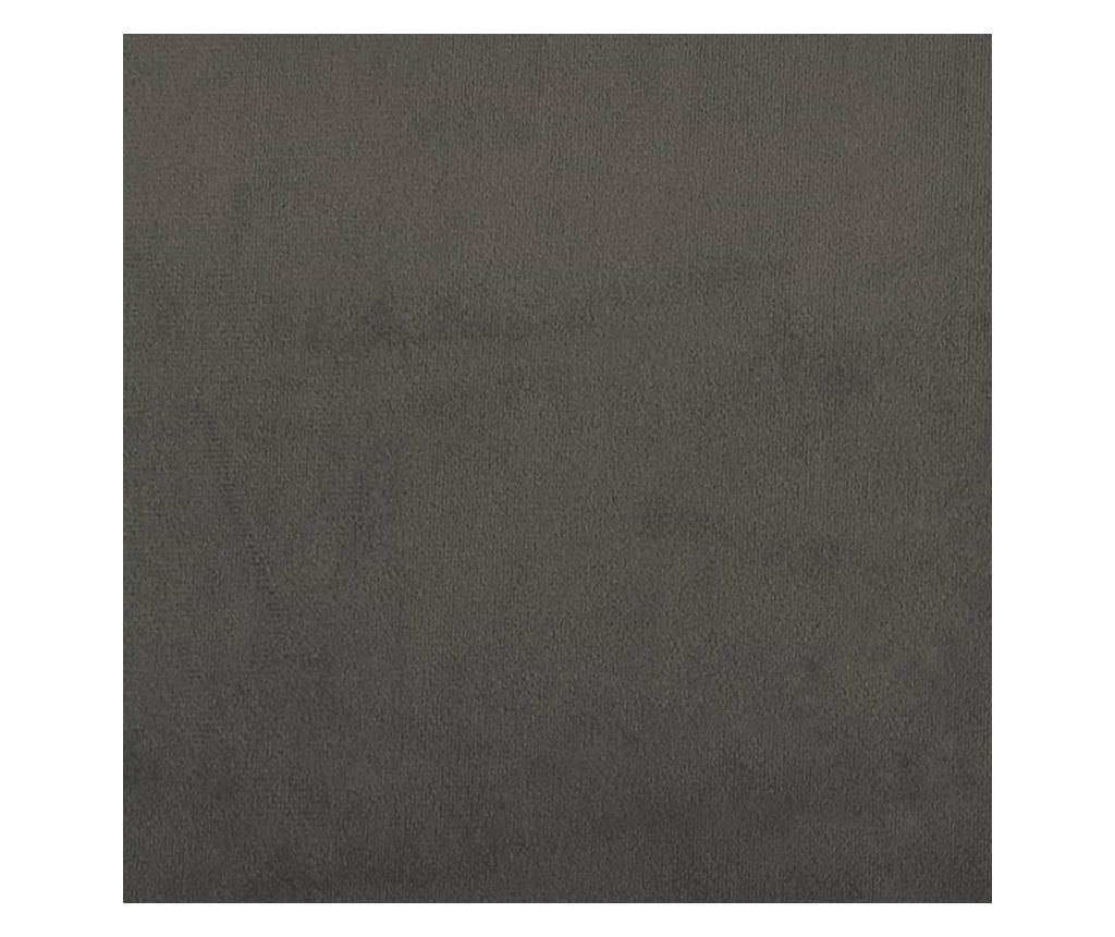 Madrac s džepičastim oprugama tamnosivi 140x200x20cm baršunasti - 6