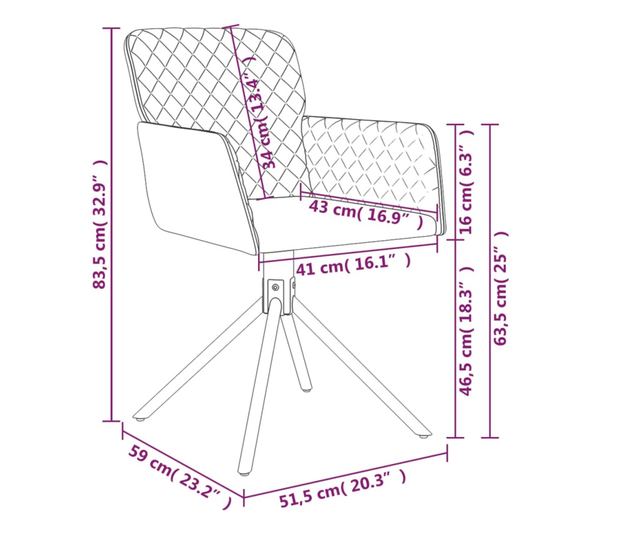 Sjedalice za kuhinju s rotacijom, 2 kom., crne, baršunaste