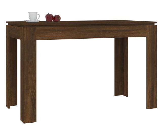 Stol za kuhinju, smeđi hrast, 120x60x76 cm, obrađeno drvo