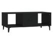 fekete szerelt fa dohányzóasztal 102 x 50 x 40 cm