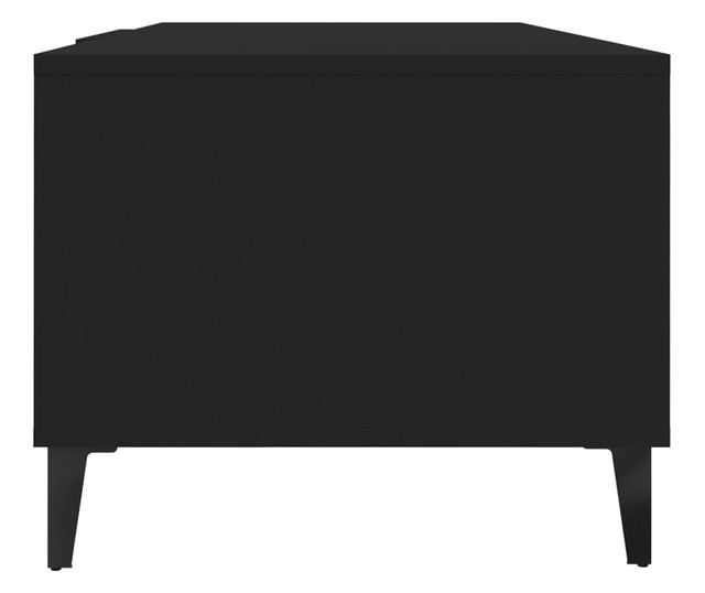 fekete szerelt fa dohányzóasztal 102 x 50 x 40 cm