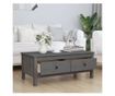 Kavni mizici, siva, 100x50x40 cm, masivno borovo leso thumbnail 3