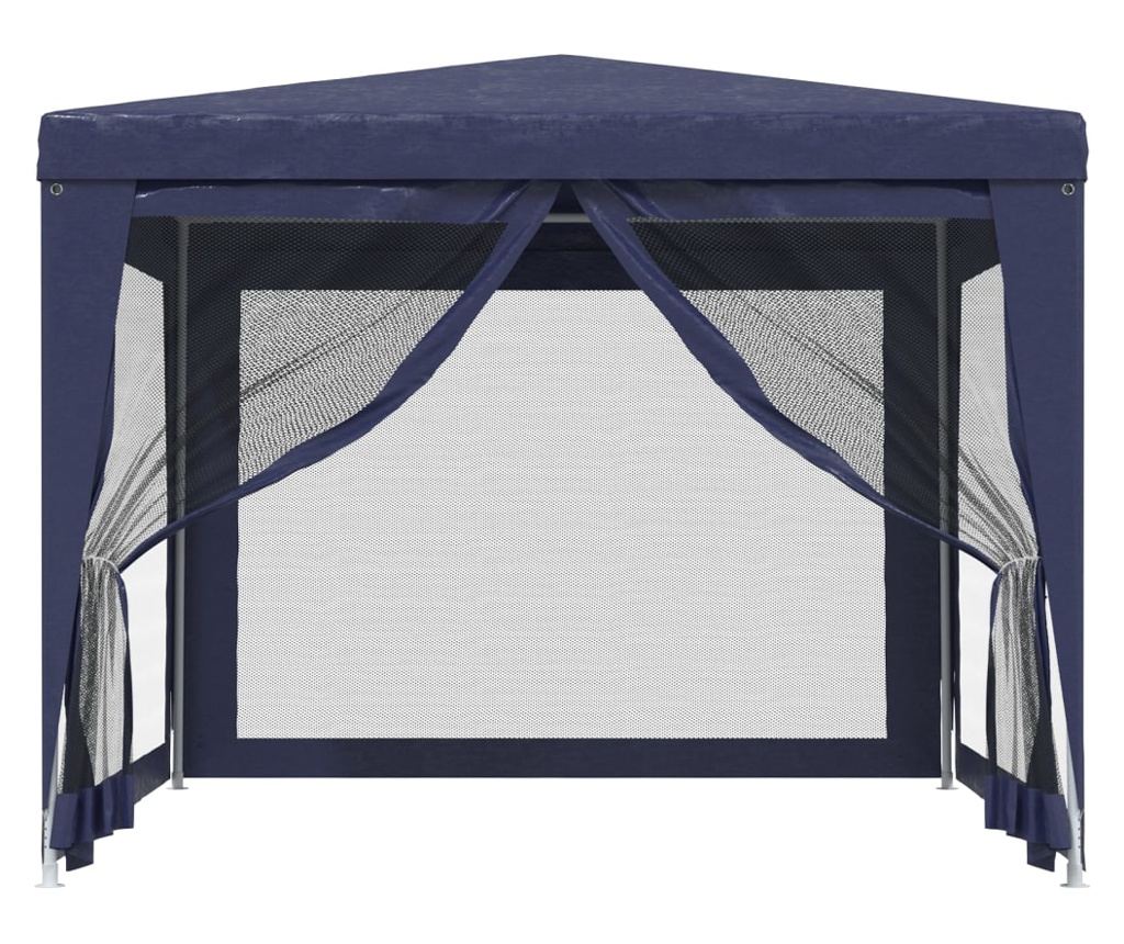 Парти шатра с 4 мрежести стени, синя, 3x3 м, HDPE - 3