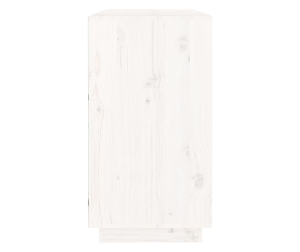 Omarica, bela, 100x40x75 cm, masivni bor - 5