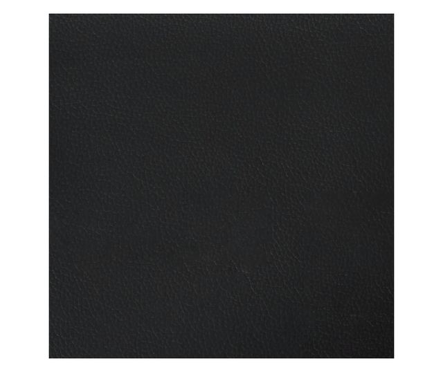 Madrac s džepičastim oprugama crni 100x200x20 cm umjetne kože