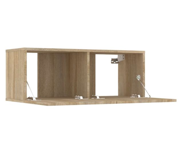 Set dulap TV, 6 piese, stejar sonoma, lemn prelucrat