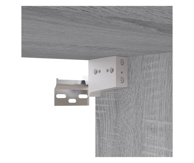 Set dulapuri TV, 2 piese, gri sonoma, lemn prelucrat