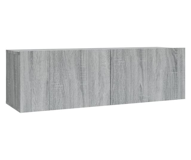 Set dulapuri TV, 2 piese, gri sonoma, lemn prelucrat