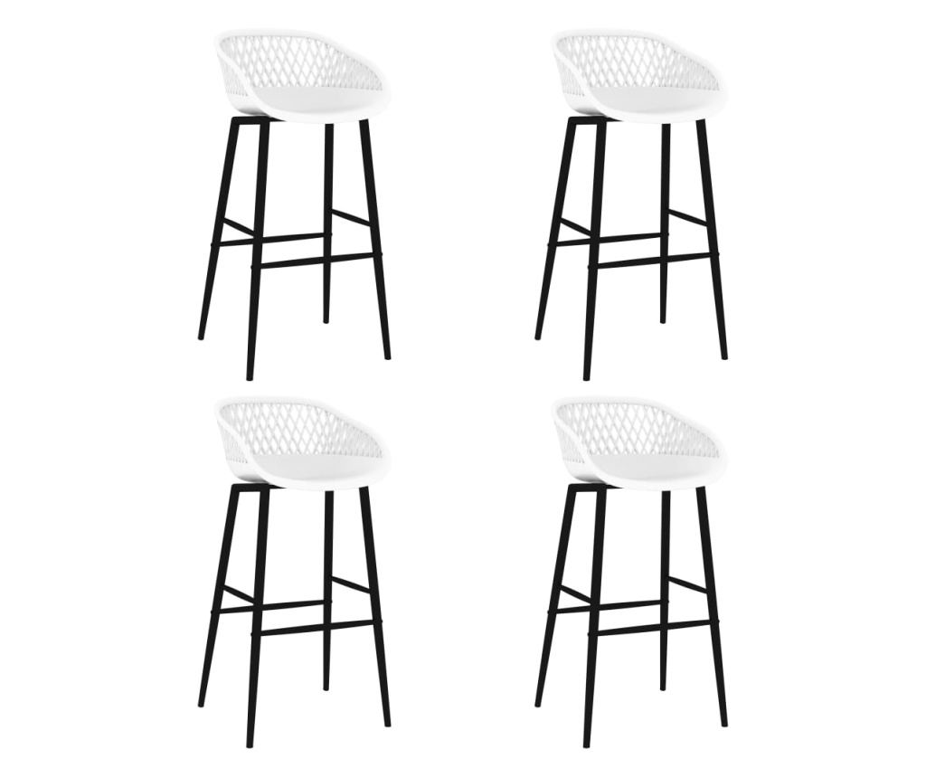 Set bar namještaja, 5 komada, bijela - 6