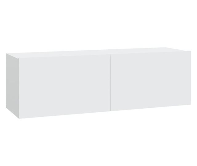 Zestaw szafki TV, 7 części, biały, drewno przetworzone