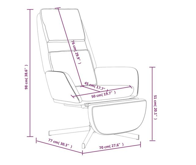 Sedežna garnitura za sprostitev s taburejem, bela krema, žamet