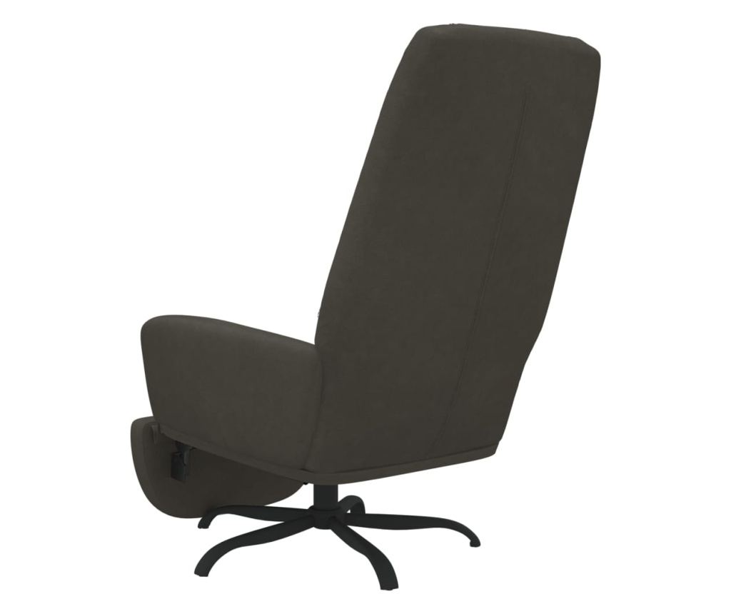 Sedežna garnitura z taburejem, temno siva, žamet - 6