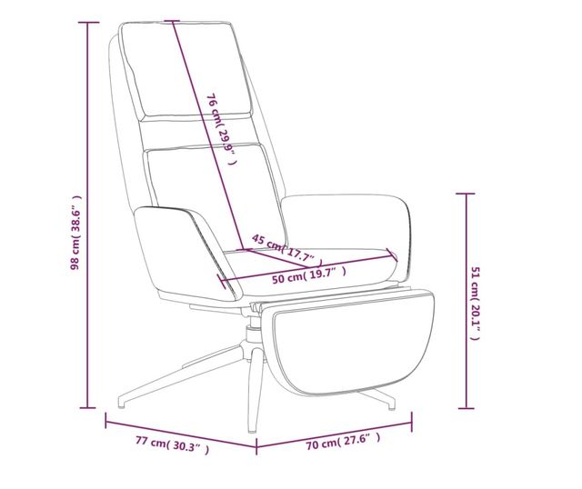 Sedežna garnitura z taburejem, rjava, mikrovlakna