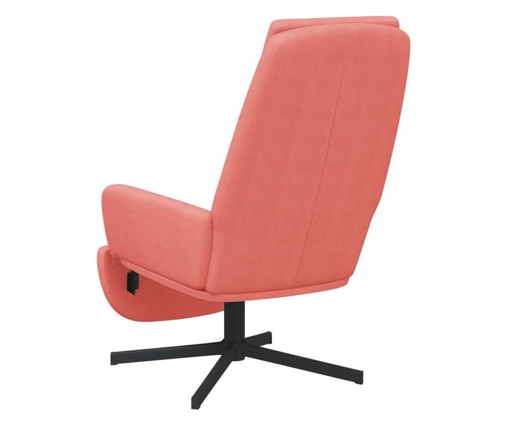 Sedežna garnitura z taburejem, roza, žamet - 7