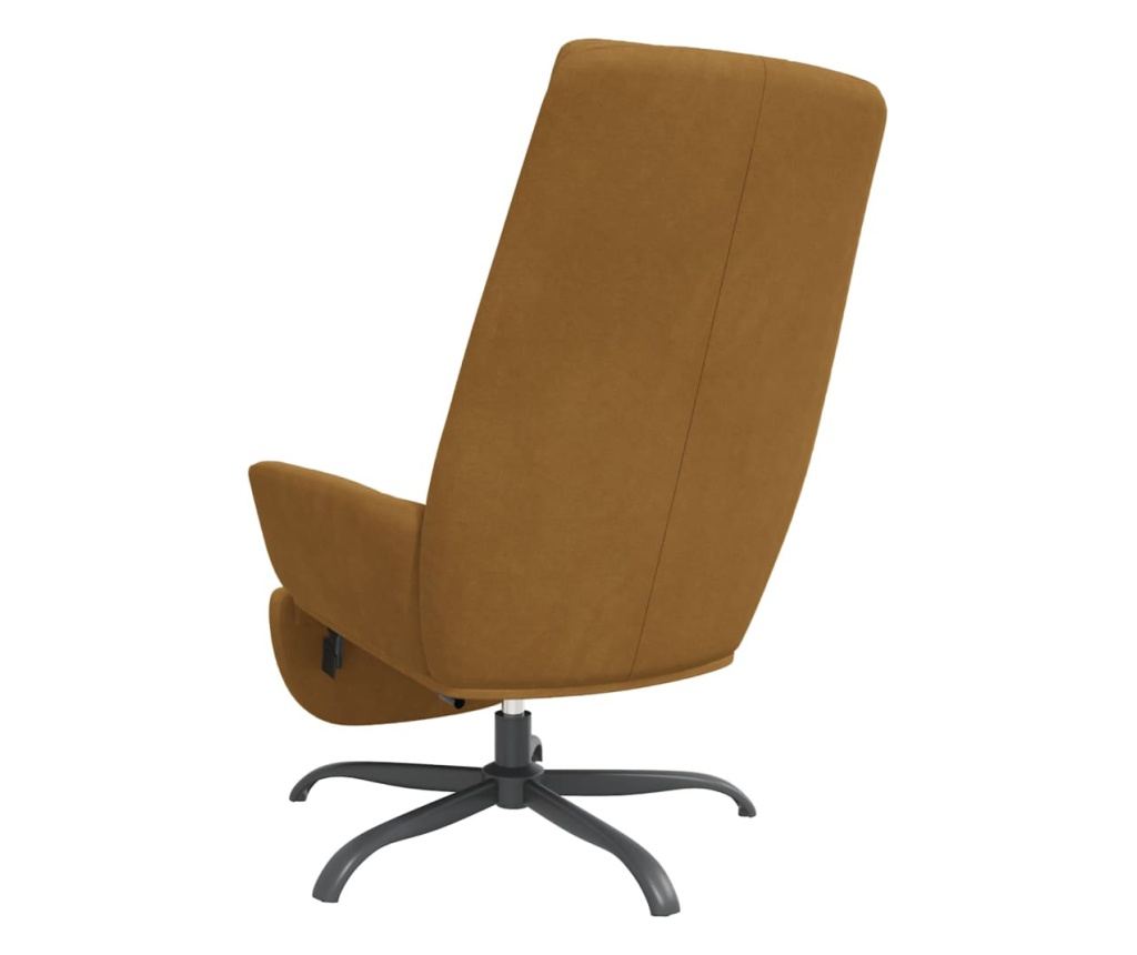 Sedežna garnitura z taburejem, rjava, žamet - 6