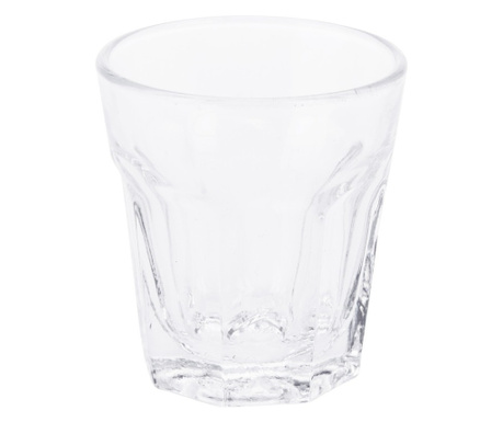 Set 6 pahare shot Excellent Houseware, sticla termorezistenta, 5x5.5 cm, 30 ml, transparent