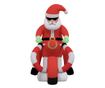 Miklavž napihljiv za božič, z LED lučmi, 156 cm