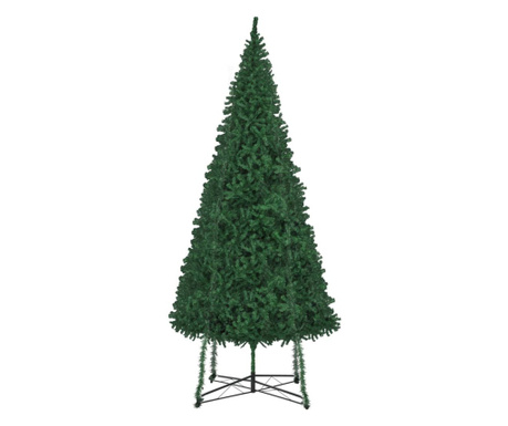 Brad de Crăciun artificial cu suport, verde, 500 cm