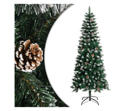 Brad de Crăciun artificial cu suport, verde, 180 cm, PVC