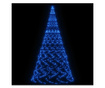 Božićno drvce na stijegu 3000 LED žarulje plave 800 cm