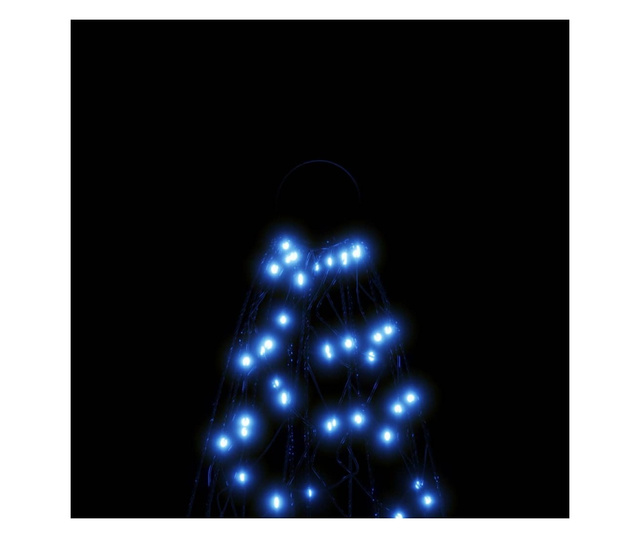Božićno drvce na stijegu 3000 LED žarulje plave 800 cm