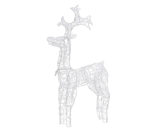 Decorațiuni reni de Crăciun, 3 buc., 60x16x100 cm, acril