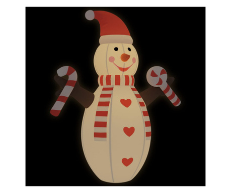 Om de zăpadă gonflabil pentru Crăciun, cu LED-uri, 630 cm