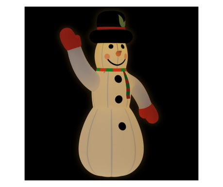 Om de zăpadă gonflabil pentru Crăciun cu LED-uri, 455 cm