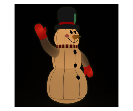Om de zăpadă gonflabil cu LED-uri, 240 cm