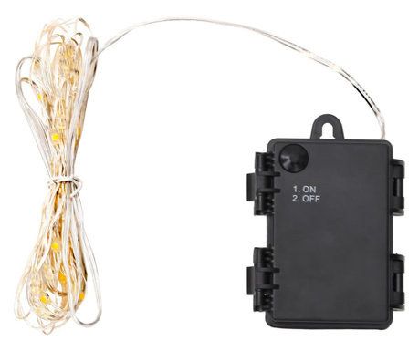 Světelný LED řetěz s 66 LED diodami a ventilátorem 660 cm