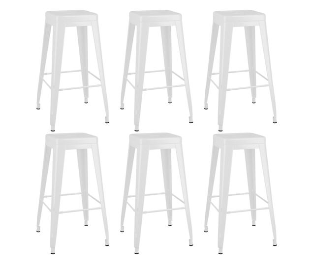 Set bar namještaja, 7 komada, bijela