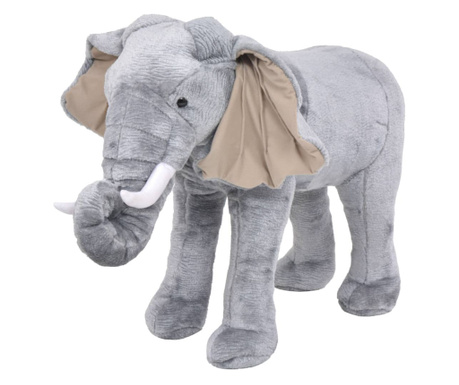 Elefant de jucărie din pluș, gri XXL