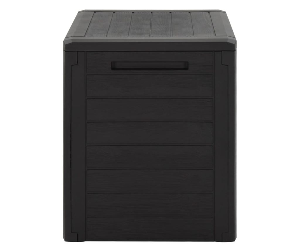 Градинска кутия за съхранение, кафява, 58.5x46x55 см, полипропилен - 3