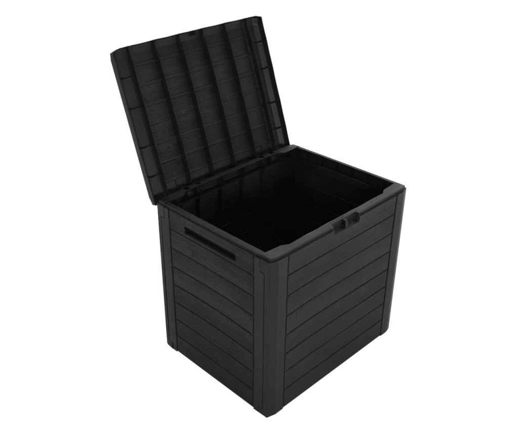 Градинска кутия за съхранение, кафява, 58.5x46x55 см, полипропилен - 5