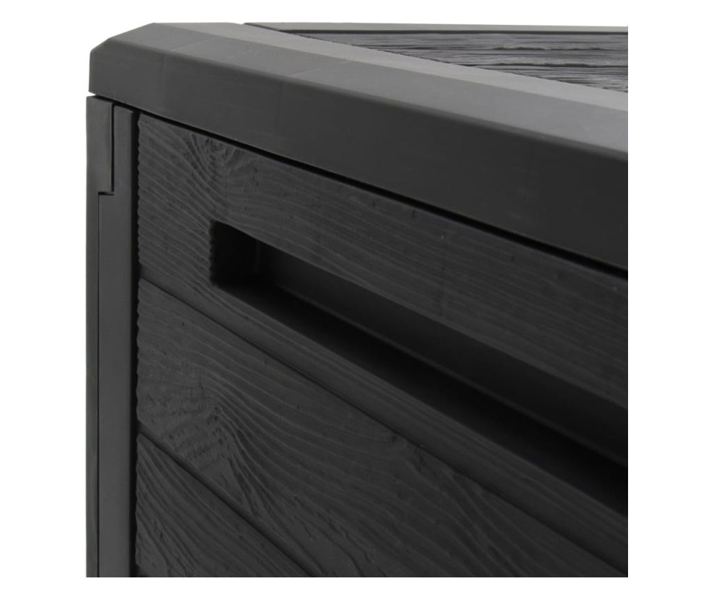 Градинска кутия за съхранение, кафява, 58.5x46x55 см, полипропилен - 7