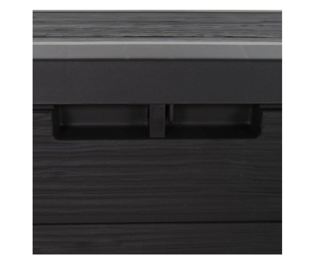 Градинска кутия за съхранение, кафява, 58.5x46x55 см, полипропилен - 8