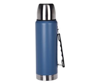 Excellent Houseware duplafalú termosz, rozsdamentes acél, 9.3x30.5, 1000 ml, kék