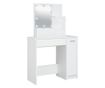 LED Toaletna mizica, bela, 86,5x35x136 cm thumbnail 3