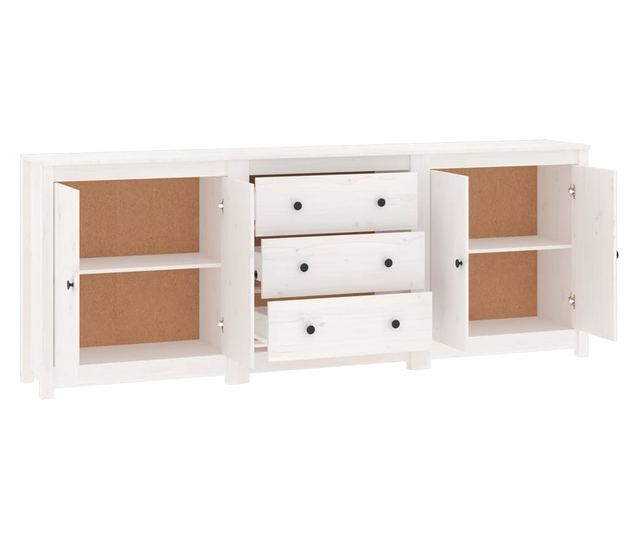 Omarica, bela, 210x35x80 cm, masivni borovec