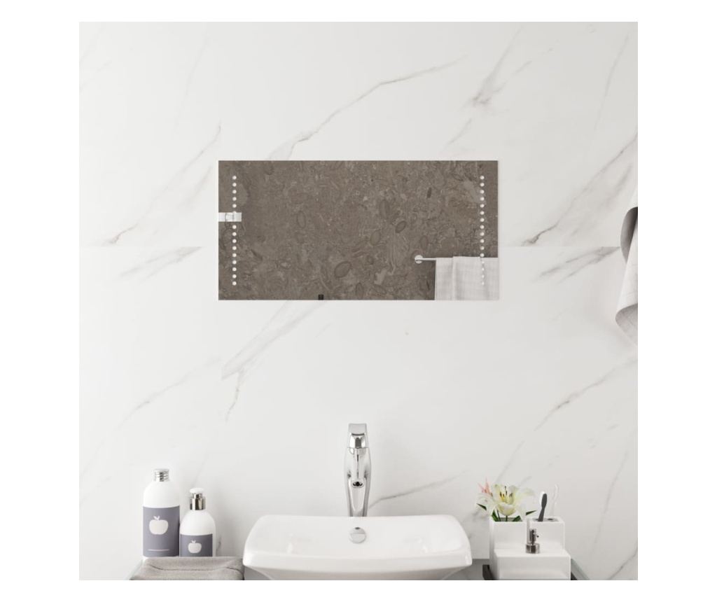 LED огледало за баня, 60x30 см - 3