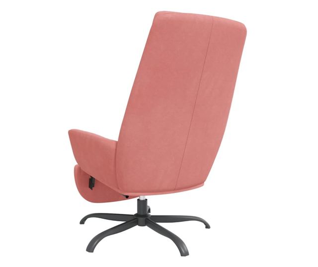 Sedežna garnitura z taburejem, roza, žamet