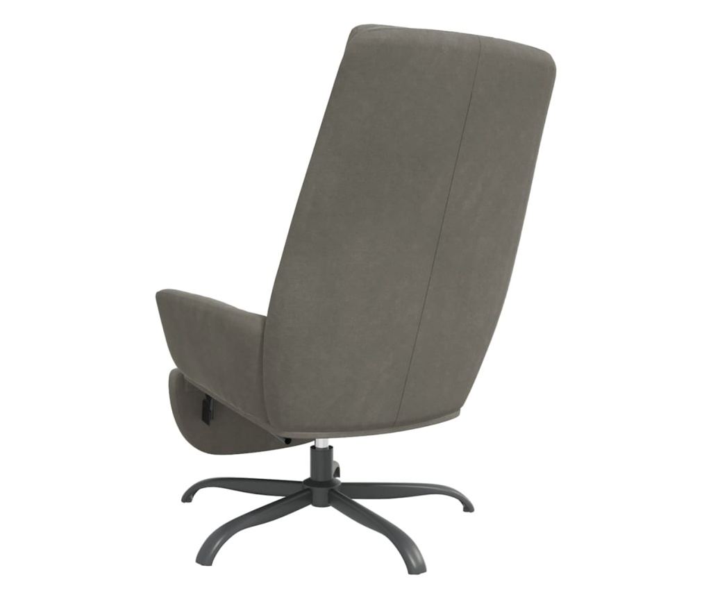 Sedežna garnitura z taburejem, svetlo siva, žamet - 6