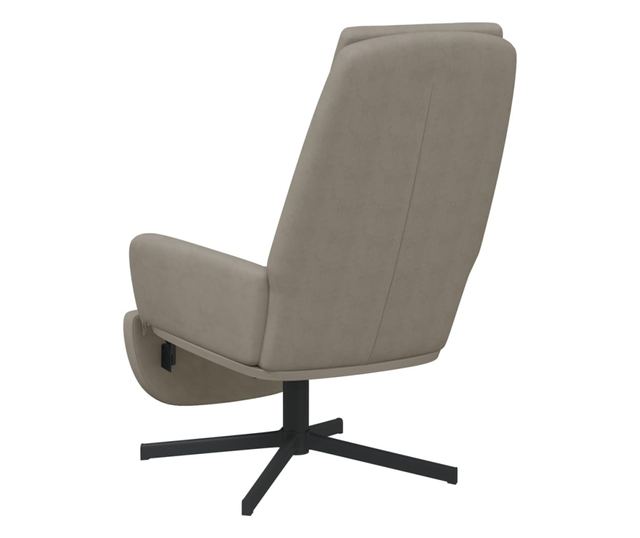 Sedežna garnitura z taburejem, svetlo siva, žamet