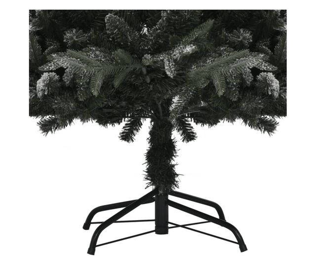 Umjetno božićno drvce sa snijegom, zeleno, 210 cm, PVC & PE