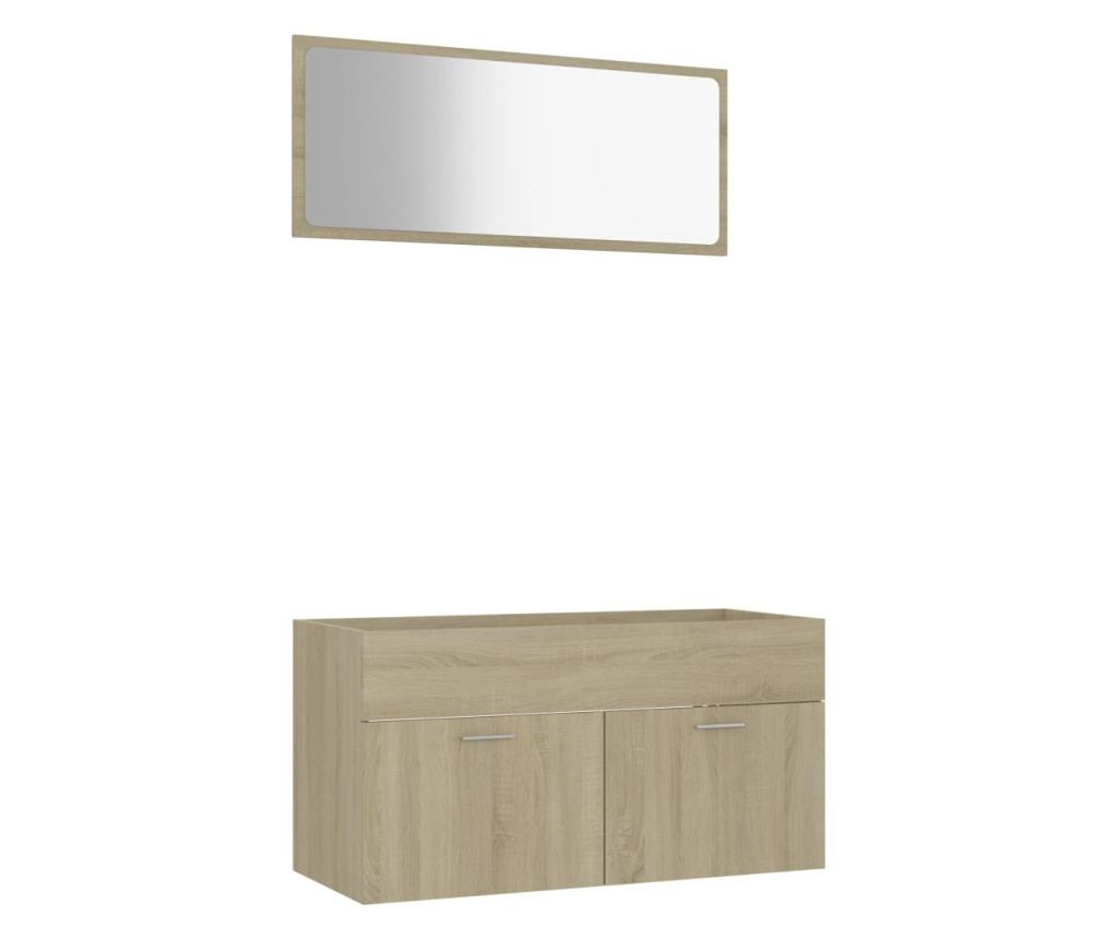 Комплект mobilier много, 2 piese, stejar Sonoma, PAL - 2